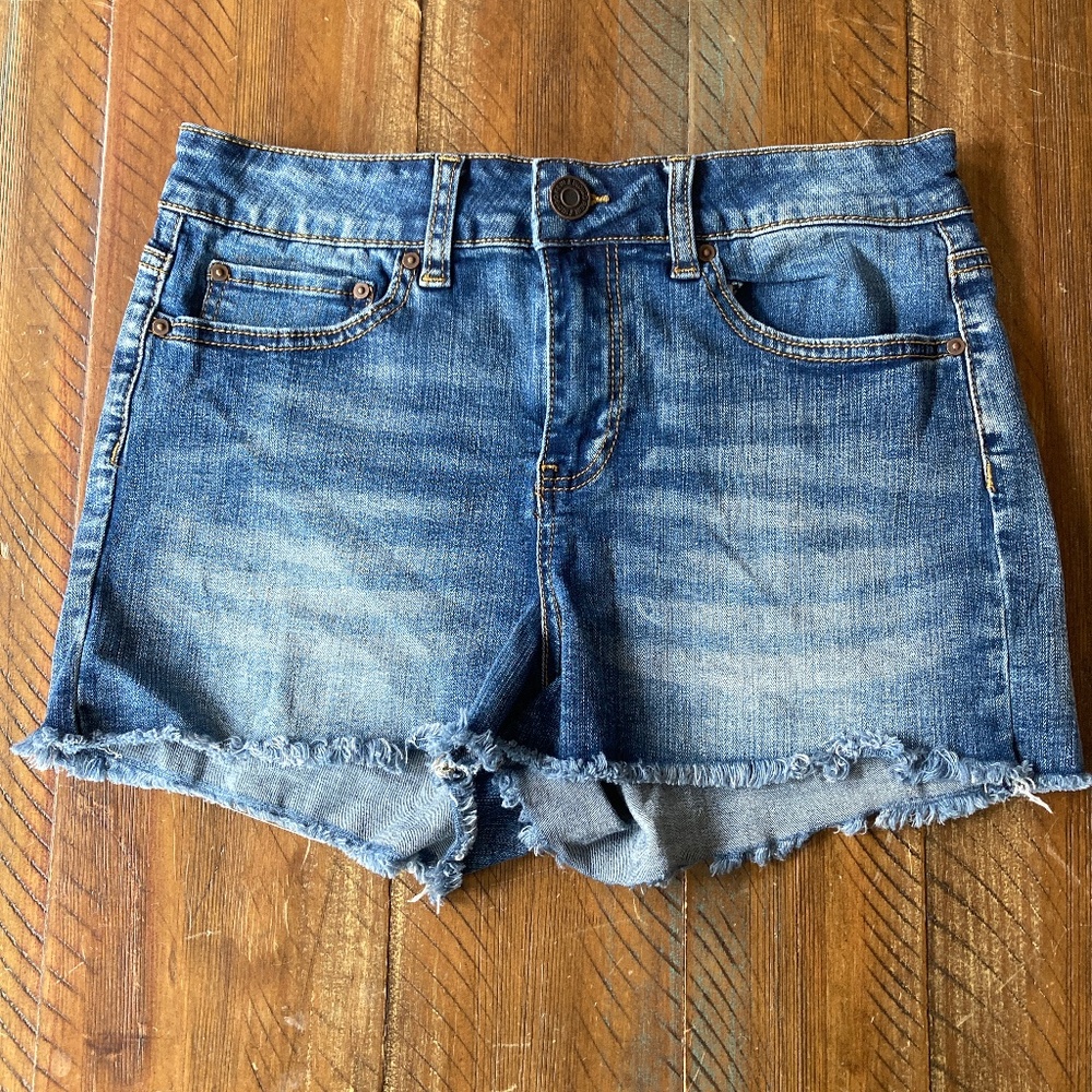 Women’s Indigo Rein Shorts Cut Off Denim Jean 9